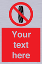 PM5202: Custom Do Not Change Grinding Wheel Sign
