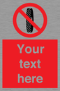 PM5202: Custom Do Not Change Grinding Wheel Sign