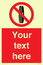 PM5202: Custom Do Not Change Grinding Wheel Sign
