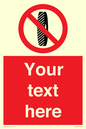 PM5202: Custom Do Not Change Grinding Wheel Sign