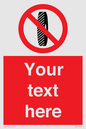 PM5202: Custom Do Not Change Grinding Wheel Sign