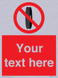 PM5202: Custom Do Not Change Grinding Wheel Sign