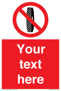 PM5202: Custom Do Not Change Grinding Wheel Sign