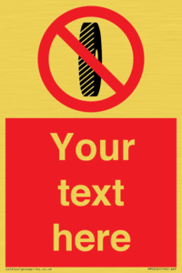 PM5202: Custom Do Not Change Grinding Wheel Sign