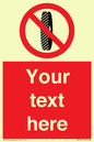 PM5202: Custom Do Not Change Grinding Wheel Sign