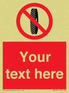 PM5202: Custom Do Not Change Grinding Wheel Sign