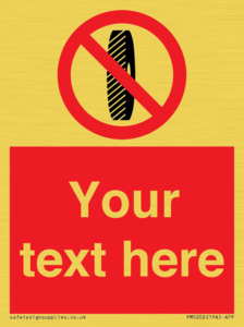 PM5202: Custom Do Not Change Grinding Wheel Sign