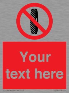 PM5202: Custom Do Not Change Grinding Wheel Sign