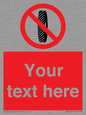 PM5202: Custom Do Not Change Grinding Wheel Sign