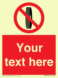 PM5202: Custom Do Not Change Grinding Wheel Sign