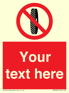 PM5202: Custom Do Not Change Grinding Wheel Sign