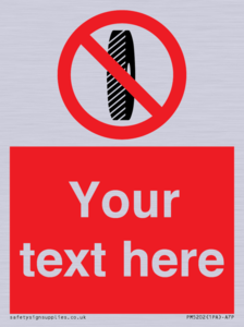 PM5202: Custom Do Not Change Grinding Wheel Sign