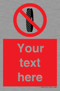 PM5202: Custom Do Not Change Grinding Wheel Sign