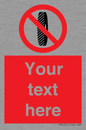 PM5202: Custom Do Not Change Grinding Wheel Sign