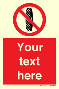 PM5202: Custom Do Not Change Grinding Wheel Sign