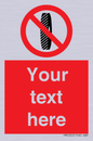 PM5202: Custom Do Not Change Grinding Wheel Sign