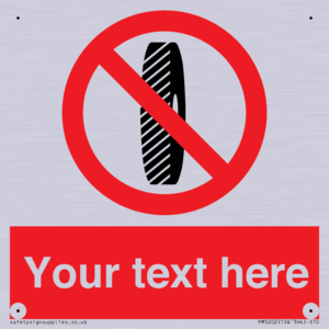 PM5202: Custom Do Not Change Grinding Wheel Sign