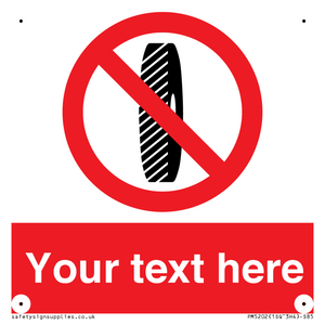 PM5202: Custom Do Not Change Grinding Wheel Sign