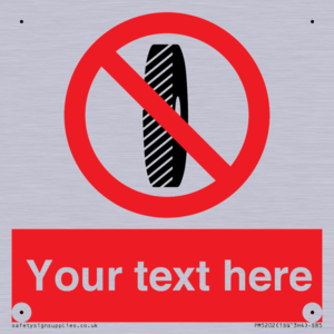 PM5202: Custom Do Not Change Grinding Wheel Sign