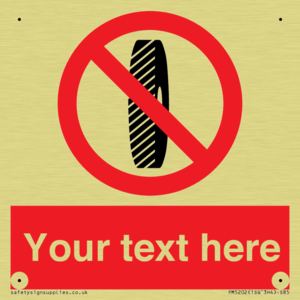 PM5202: Custom Do Not Change Grinding Wheel Sign