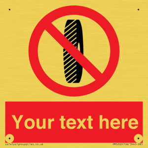 PM5202: Custom Do Not Change Grinding Wheel Sign