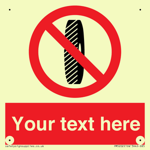 PM5202: Custom Do Not Change Grinding Wheel Sign