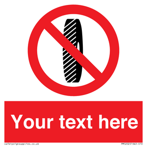 PM5202: Custom Do Not Change Grinding Wheel Sign