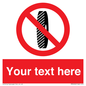 PM5202: Custom Do Not Change Grinding Wheel Sign