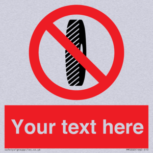 PM5202: Custom Do Not Change Grinding Wheel Sign