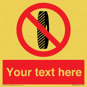 PM5202: Custom Do Not Change Grinding Wheel Sign