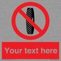 PM5202: Custom Do Not Change Grinding Wheel Sign