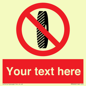 PM5202: Custom Do Not Change Grinding Wheel Sign