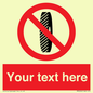 PM5202: Custom Do Not Change Grinding Wheel Sign