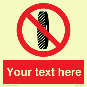 PM5202: Custom Do Not Change Grinding Wheel Sign