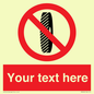 PM5202: Custom Do Not Change Grinding Wheel Sign
