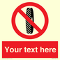 PM5202: Custom Do Not Change Grinding Wheel Sign