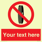 PM5202: Custom Do Not Change Grinding Wheel Sign