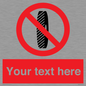 PM5202: Custom Do Not Change Grinding Wheel Sign