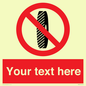 PM5202: Custom Do Not Change Grinding Wheel Sign