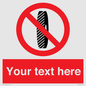 PM5202: Custom Do Not Change Grinding Wheel Sign