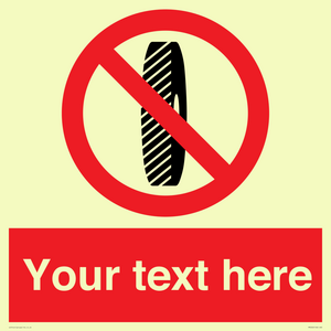PM5202: Custom Do Not Change Grinding Wheel Sign