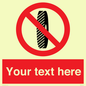 PM5202: Custom Do Not Change Grinding Wheel Sign