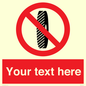 PM5202: Custom Do Not Change Grinding Wheel Sign