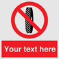 PM5202: Custom Do Not Change Grinding Wheel Sign