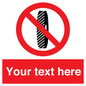 PM5202: Custom Do Not Change Grinding Wheel Sign