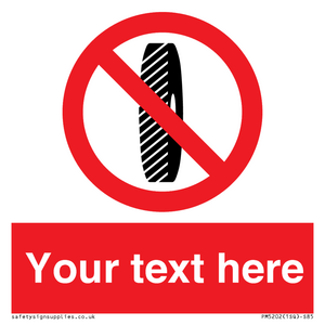 PM5202: Custom Do Not Change Grinding Wheel Sign