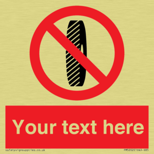 PM5202: Custom Do Not Change Grinding Wheel Sign