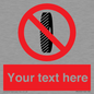 PM5202: Custom Do Not Change Grinding Wheel Sign
