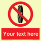 PM5202: Custom Do Not Change Grinding Wheel Sign
