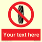 PM5202: Custom Do Not Change Grinding Wheel Sign
